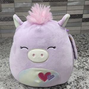 SQUISHMALLOWS Rei 8" valentines‎ hearts Pegasus new!!!
